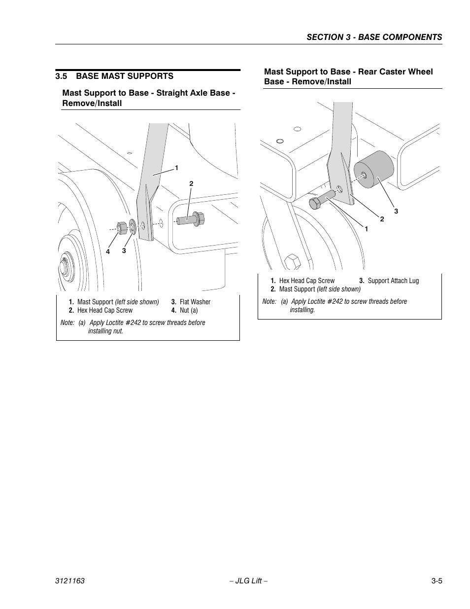 5 base mast supports, Base mast supports -5 | JLG 9MP Service Manual User Manual | Page 29 / 70