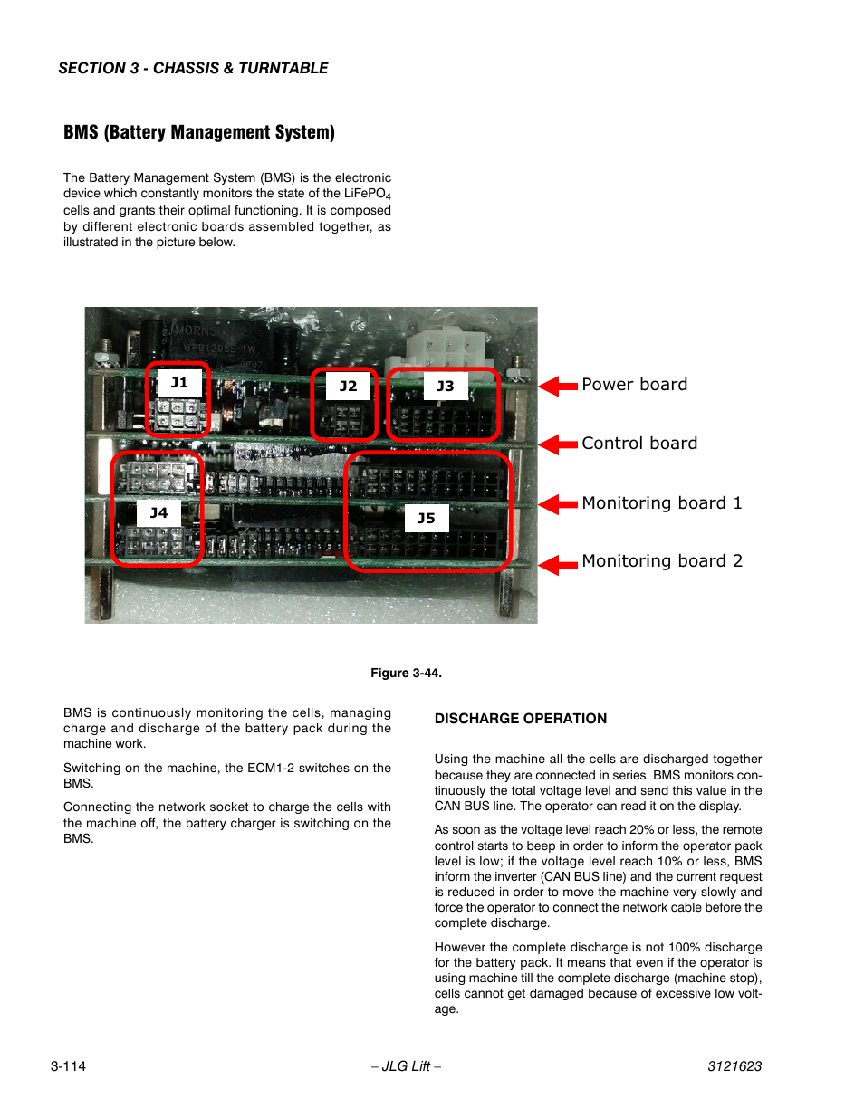 Bms (battery management system) | JLG X20JP - X600AJ Service Manual User Manual | Page 138 / 385