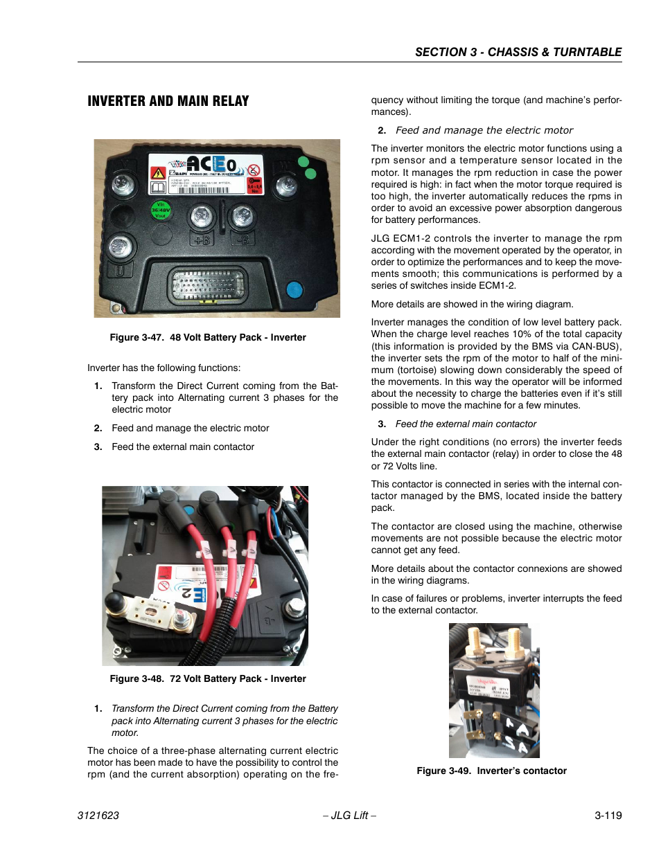Inverter and main relay | JLG X20JP - X600AJ Service Manual User Manual | Page 143 / 385