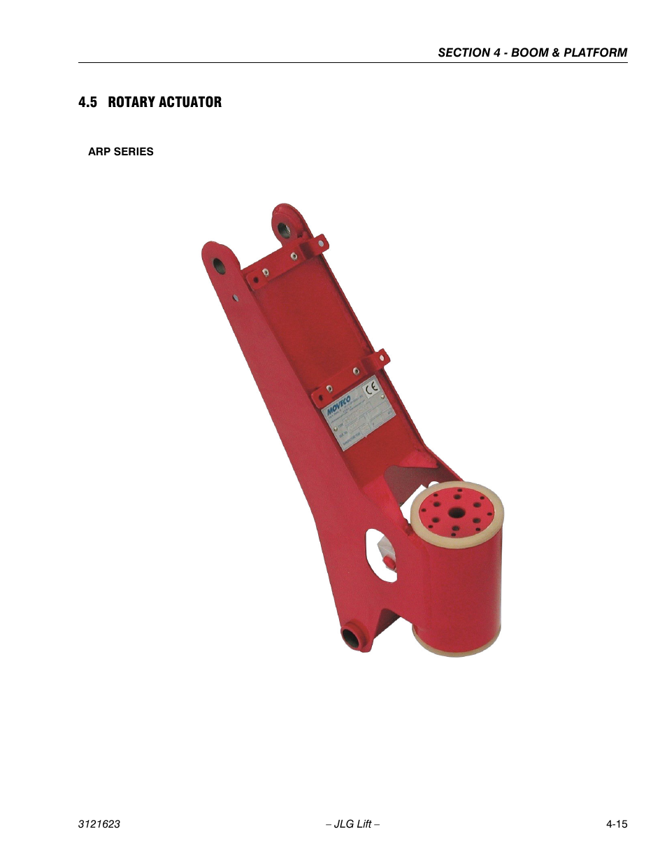 5 rotary actuator | JLG X20JP - X600AJ Service Manual User Manual | Page 168 / 385
