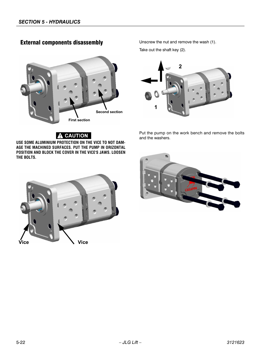 External components disassembly | JLG X20JP - X600AJ Service Manual User Manual | Page 200 / 385