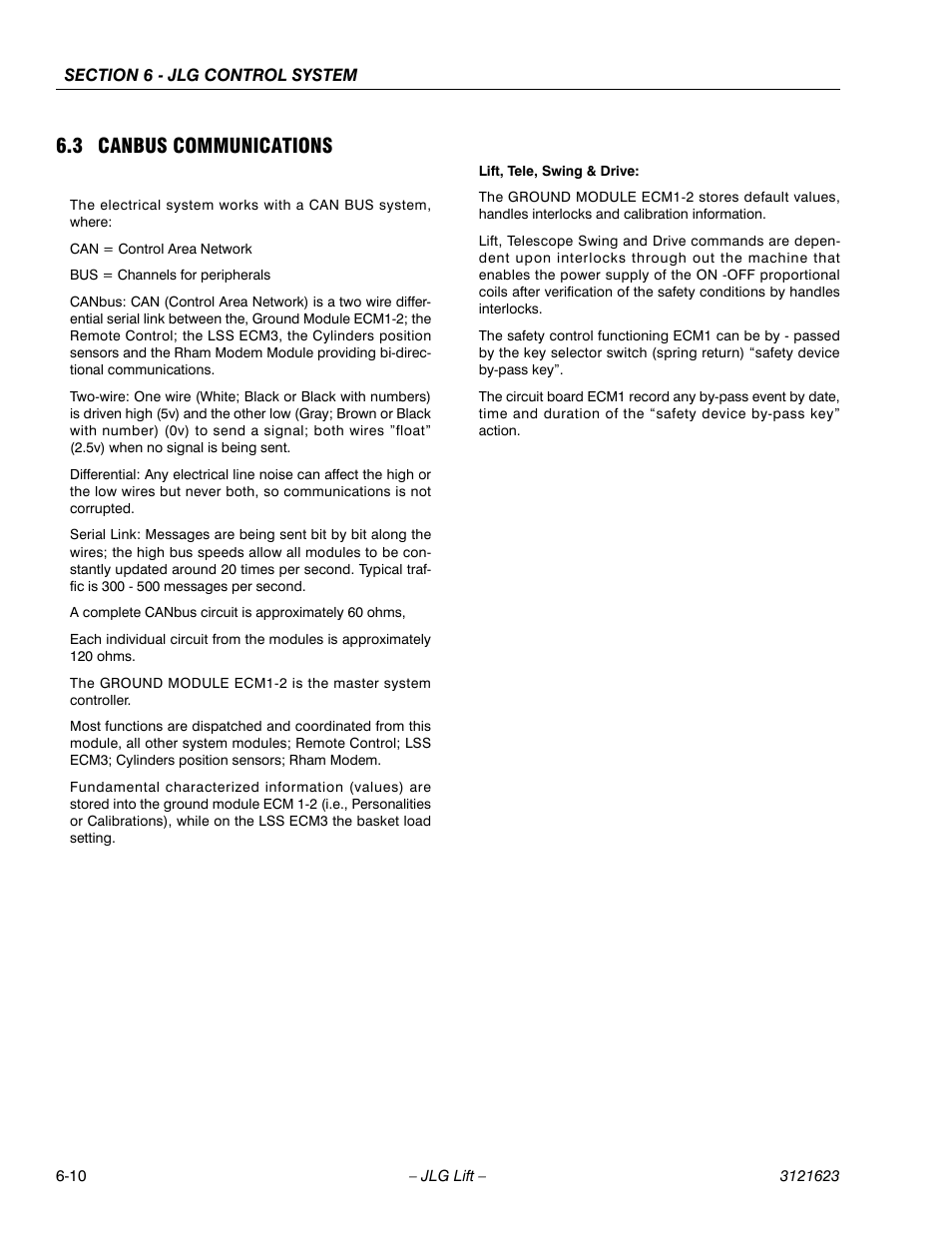 3 canbus communications | JLG X20JP - X600AJ Service Manual User Manual | Page 226 / 385