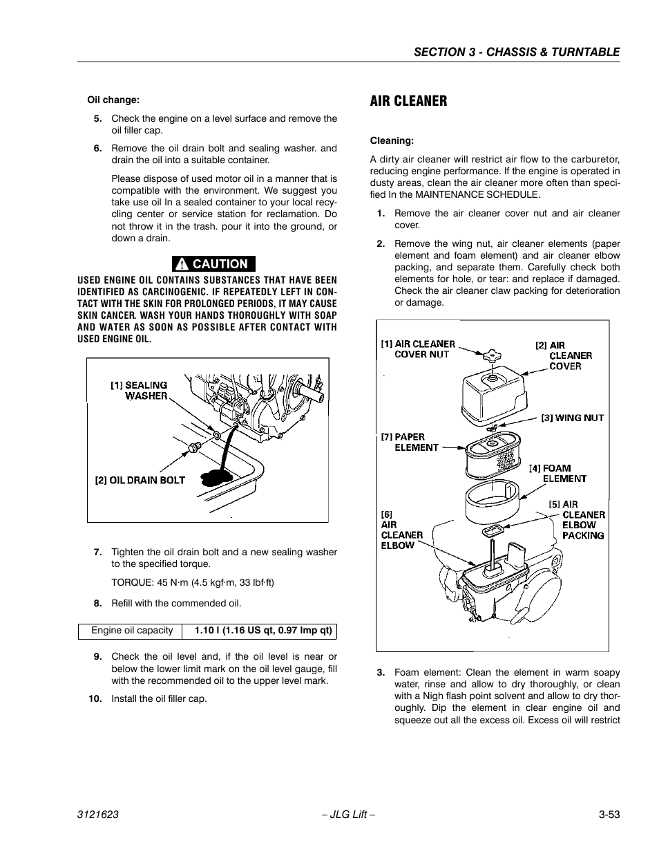 Air cleaner | JLG X20JP - X600AJ Service Manual User Manual | Page 77 / 385