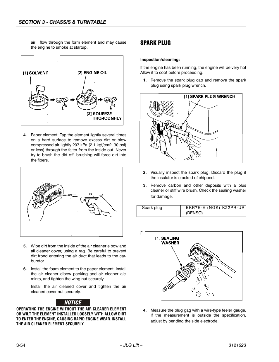 Spark plug | JLG X20JP - X600AJ Service Manual User Manual | Page 78 / 385