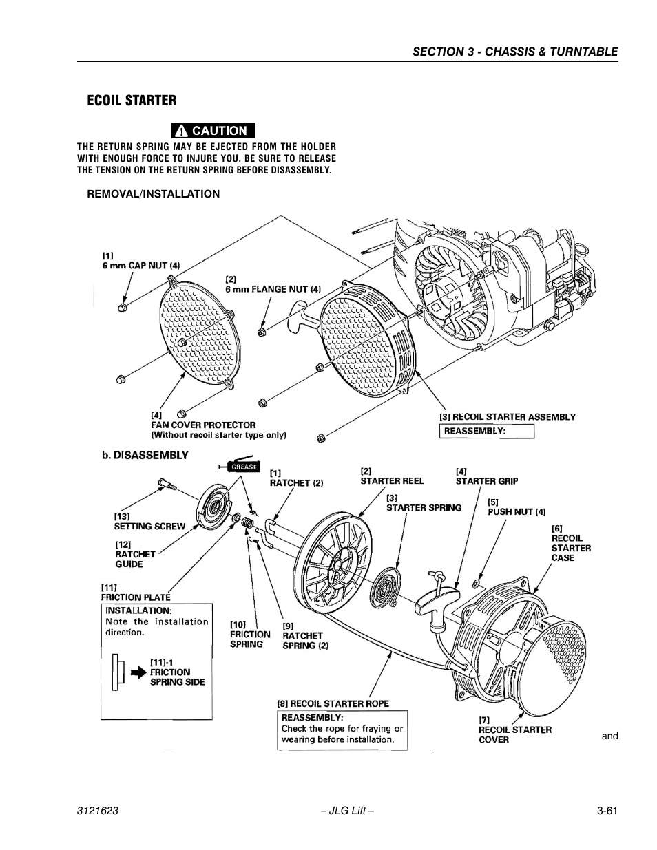Ecoil starter | JLG X20JP - X600AJ Service Manual User Manual | Page 85 / 385