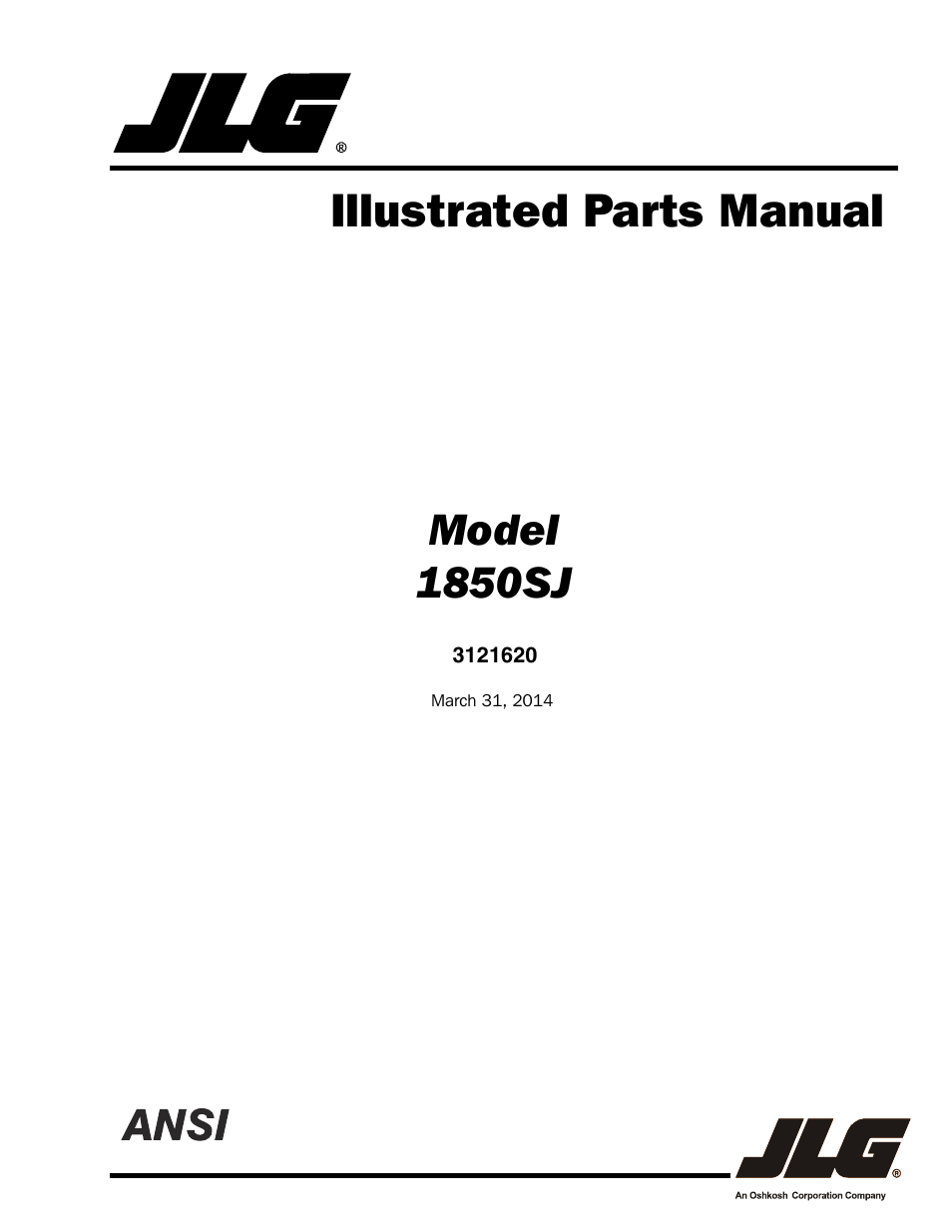 JLG 1850SJ Parts Manual User Manual | 468 pages