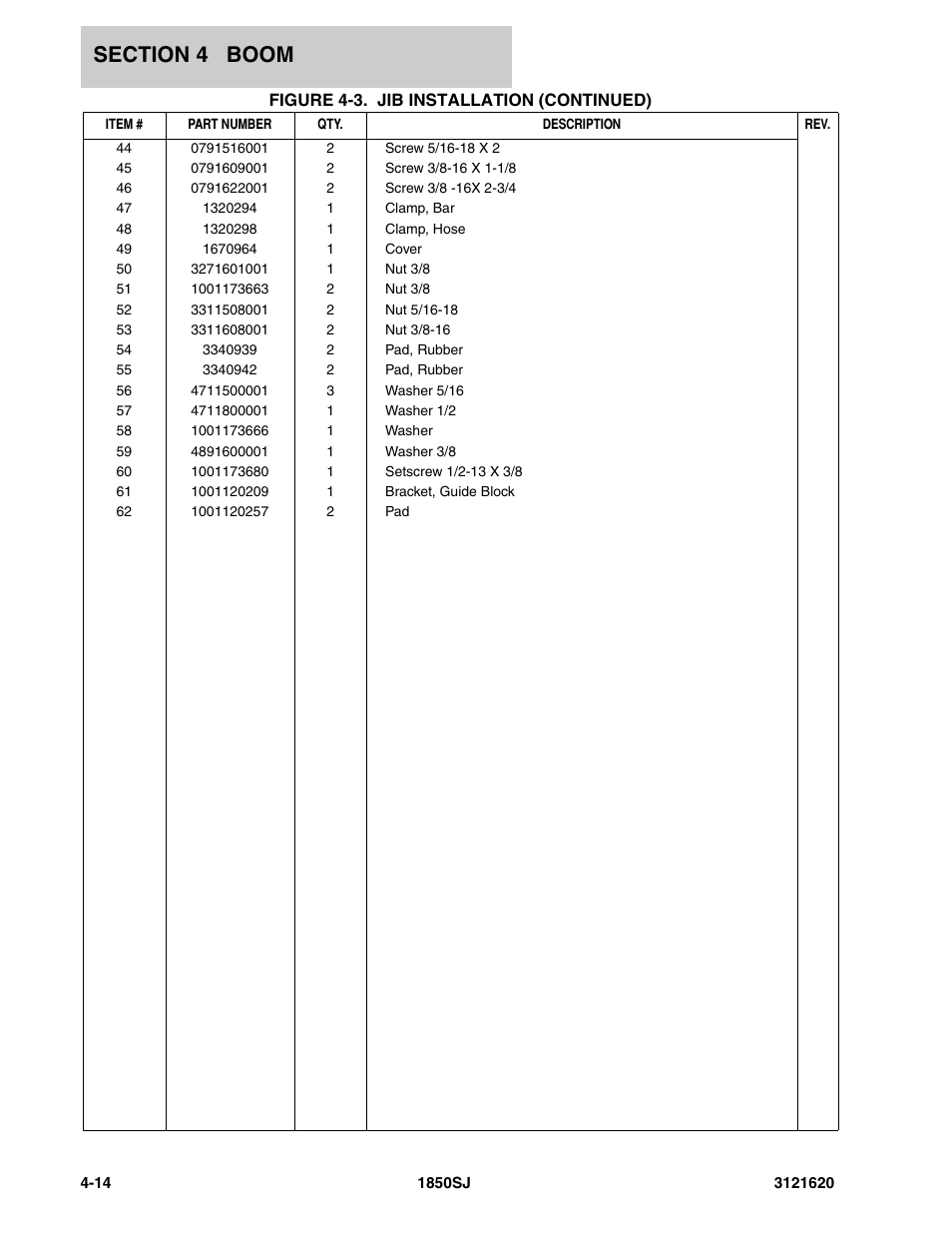 JLG 1850SJ Parts Manual User Manual | Page 182 / 468