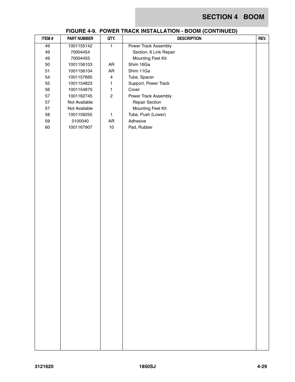 JLG 1850SJ Parts Manual User Manual | Page 197 / 468