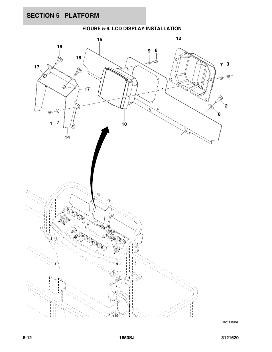 Figure 5-6. lcd display installation | JLG 1850SJ Parts Manual User Manual | Page 232 / 468