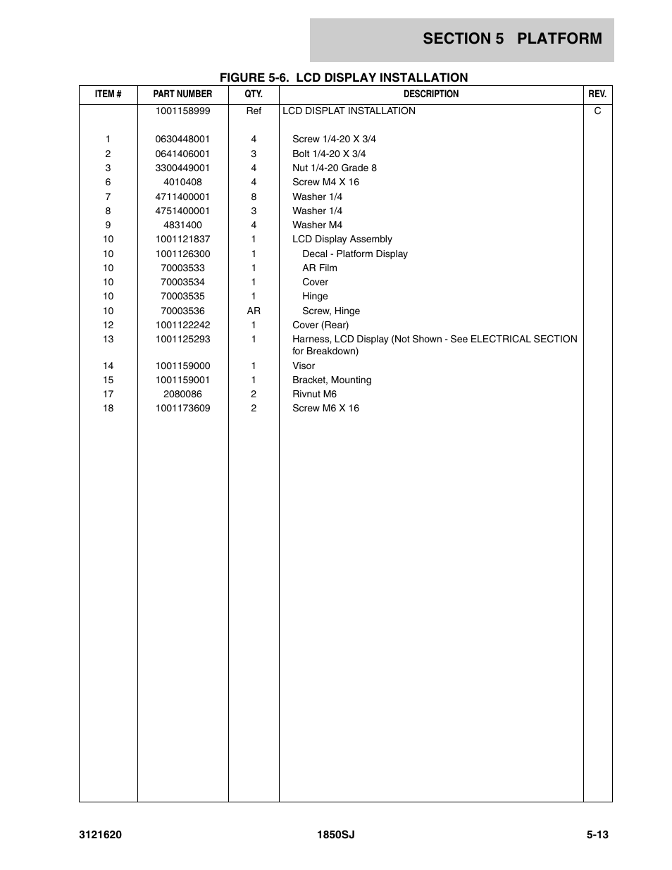 JLG 1850SJ Parts Manual User Manual | Page 233 / 468