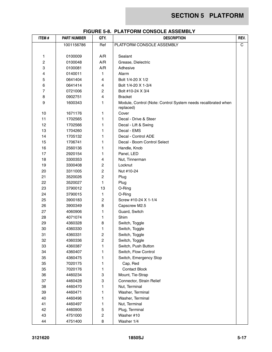 JLG 1850SJ Parts Manual User Manual | Page 237 / 468
