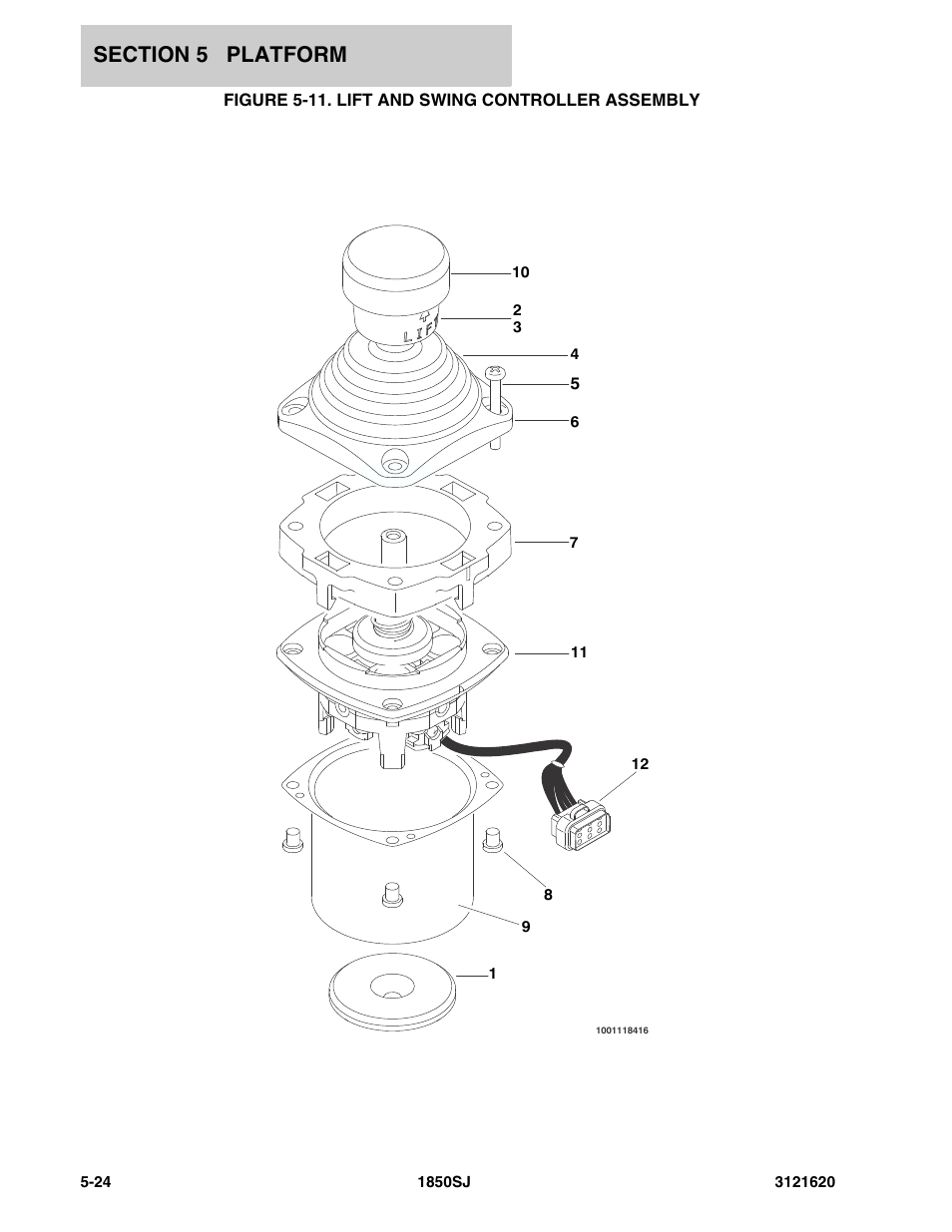 Figure 5-11. lift and swing controller assembly | JLG 1850SJ Parts Manual User Manual | Page 244 / 468