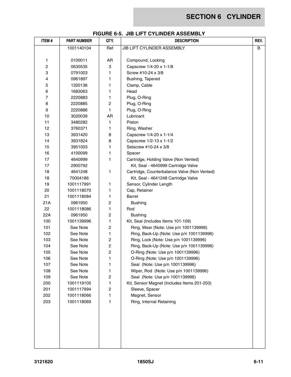 JLG 1850SJ Parts Manual User Manual | Page 261 / 468
