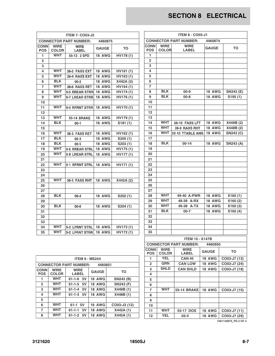JLG 1850SJ Parts Manual User Manual | Page 289 / 468