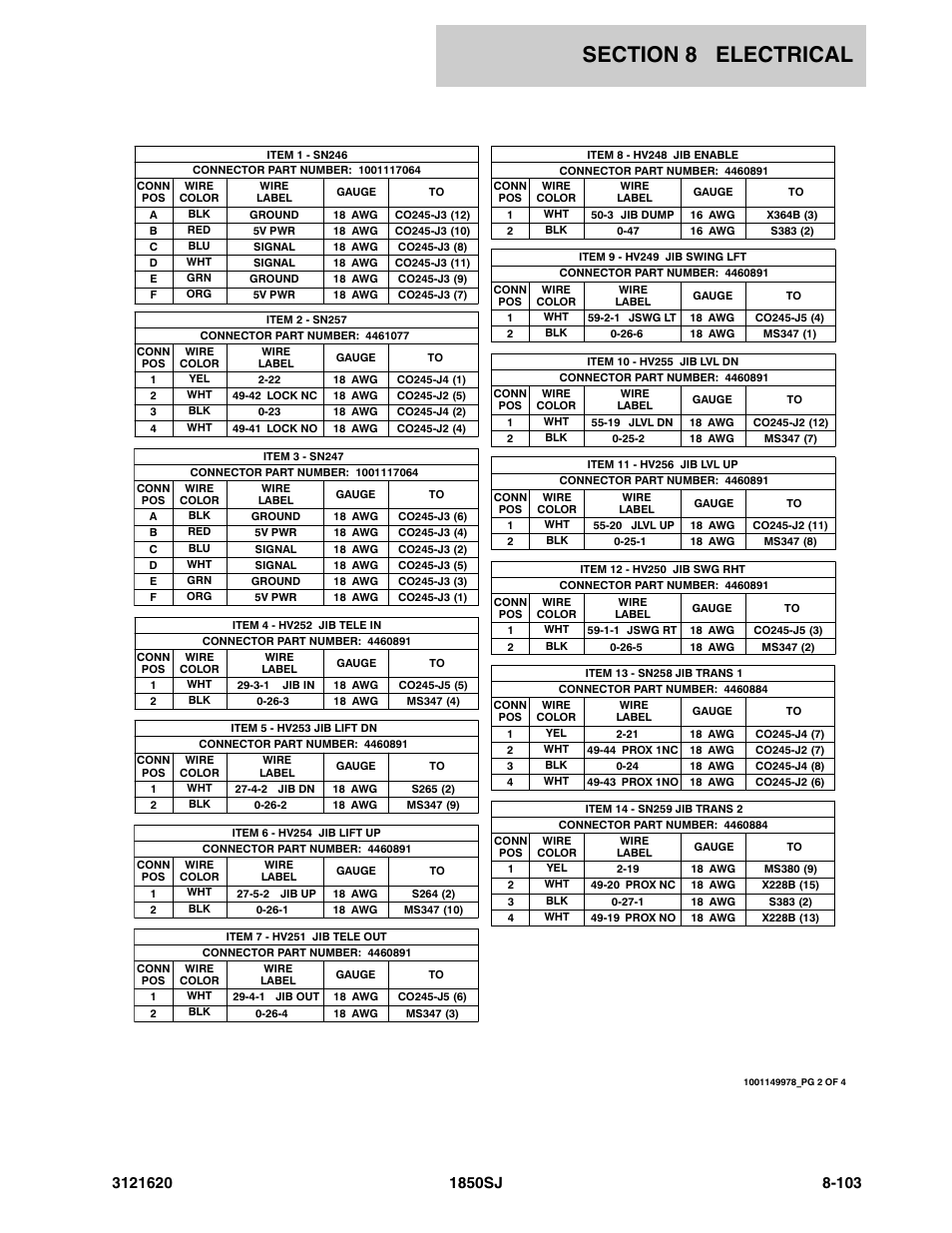 JLG 1850SJ Parts Manual User Manual | Page 385 / 468