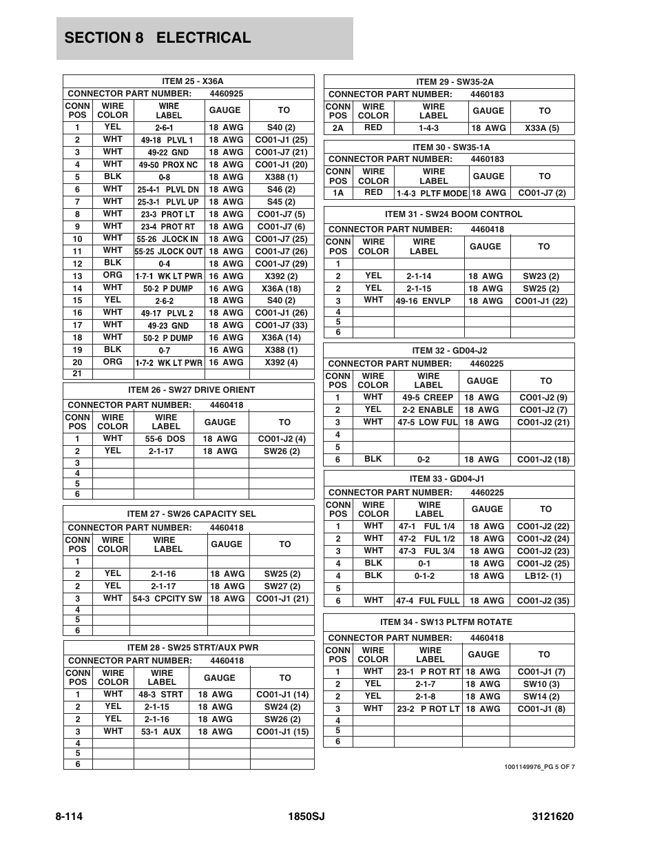 JLG 1850SJ Parts Manual User Manual | Page 396 / 468