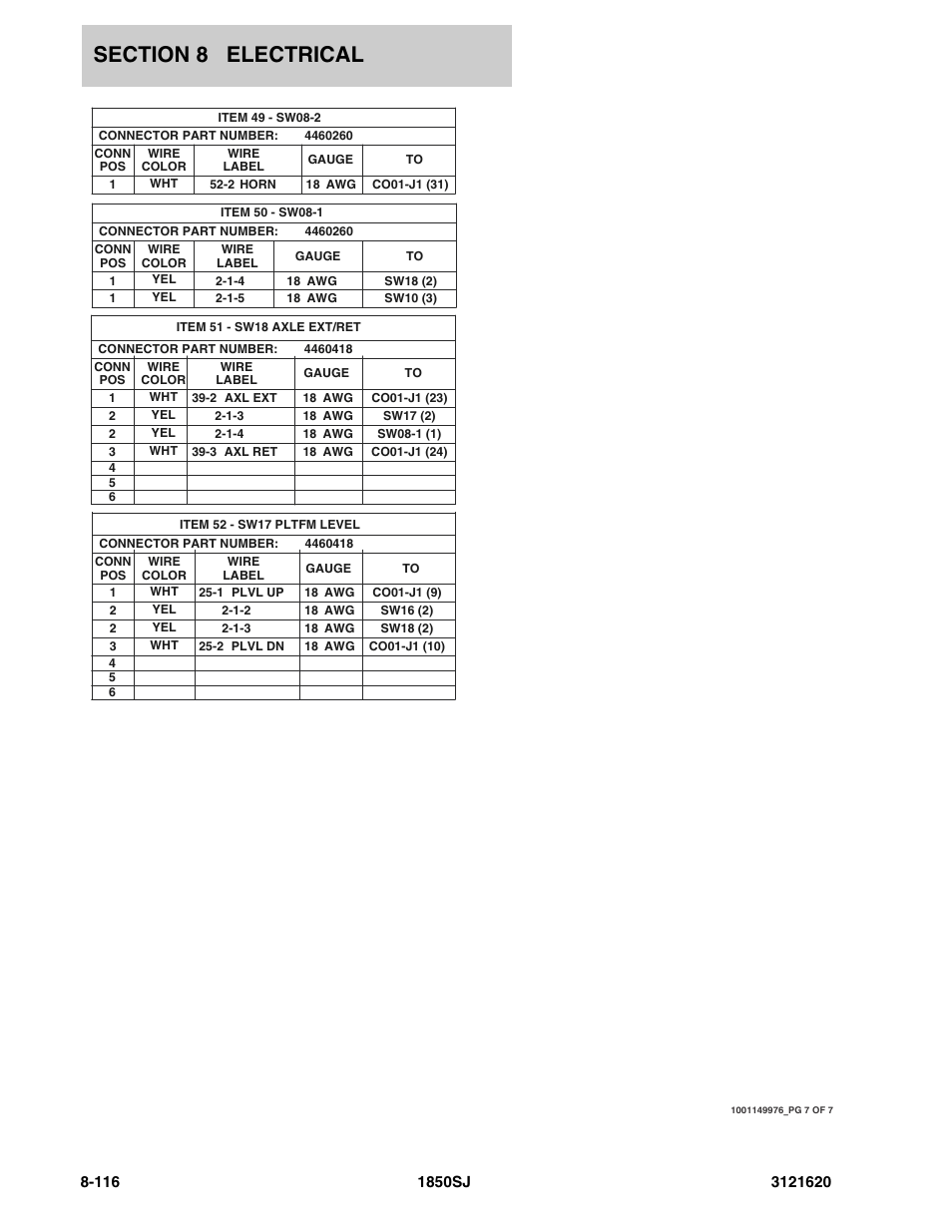 JLG 1850SJ Parts Manual User Manual | Page 398 / 468