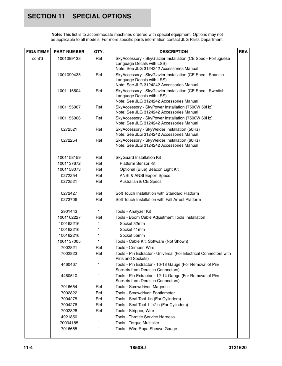 JLG 1850SJ Parts Manual User Manual | Page 454 / 468