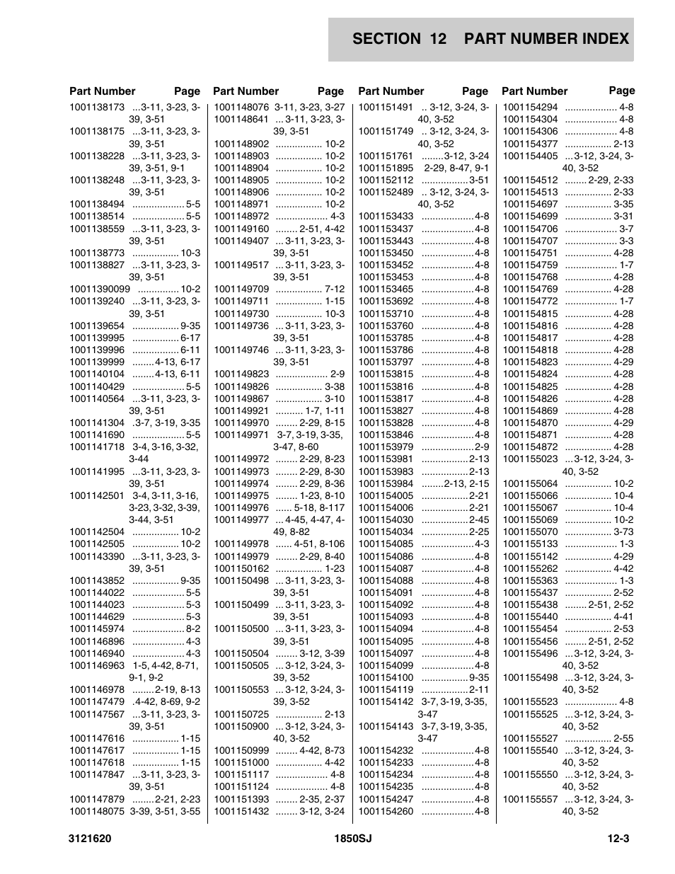 JLG 1850SJ Parts Manual User Manual | Page 457 / 468