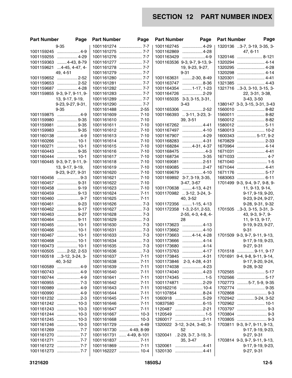 JLG 1850SJ Parts Manual User Manual | Page 459 / 468