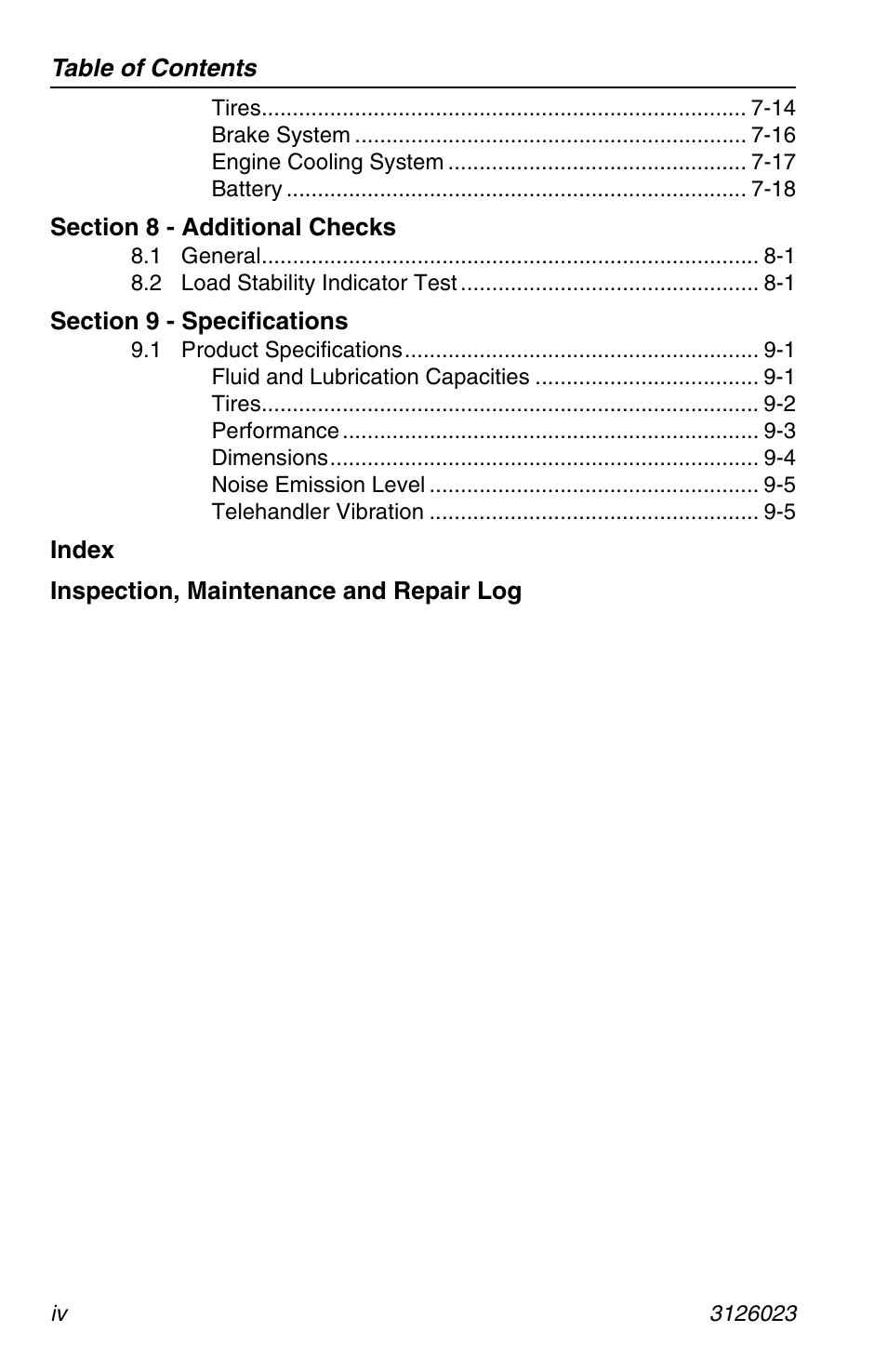 JLG 266 LoPro Operator Manual User Manual | Page 10 / 140