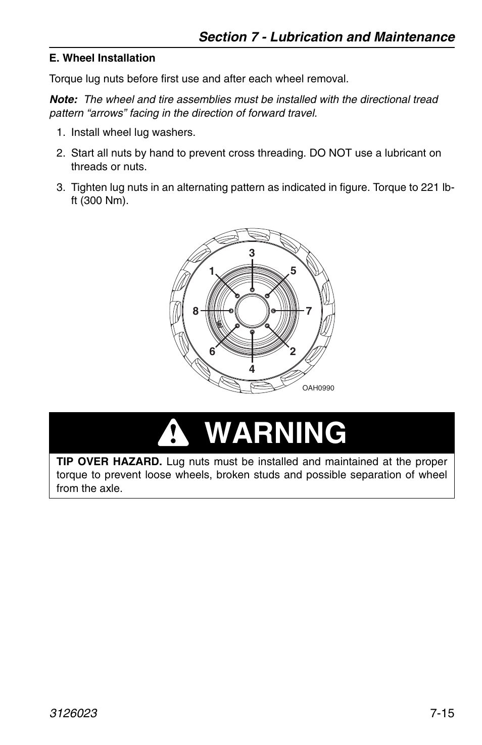 Warning | JLG 266 LoPro Operator Manual User Manual | Page 119 / 140