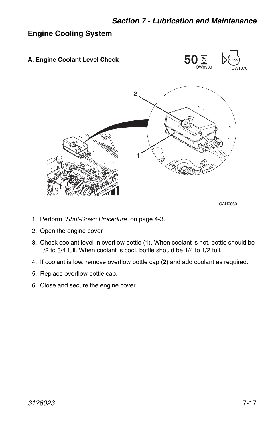 Engine cooling system, Engine cooling system -17 | JLG 266 LoPro Operator Manual User Manual | Page 121 / 140