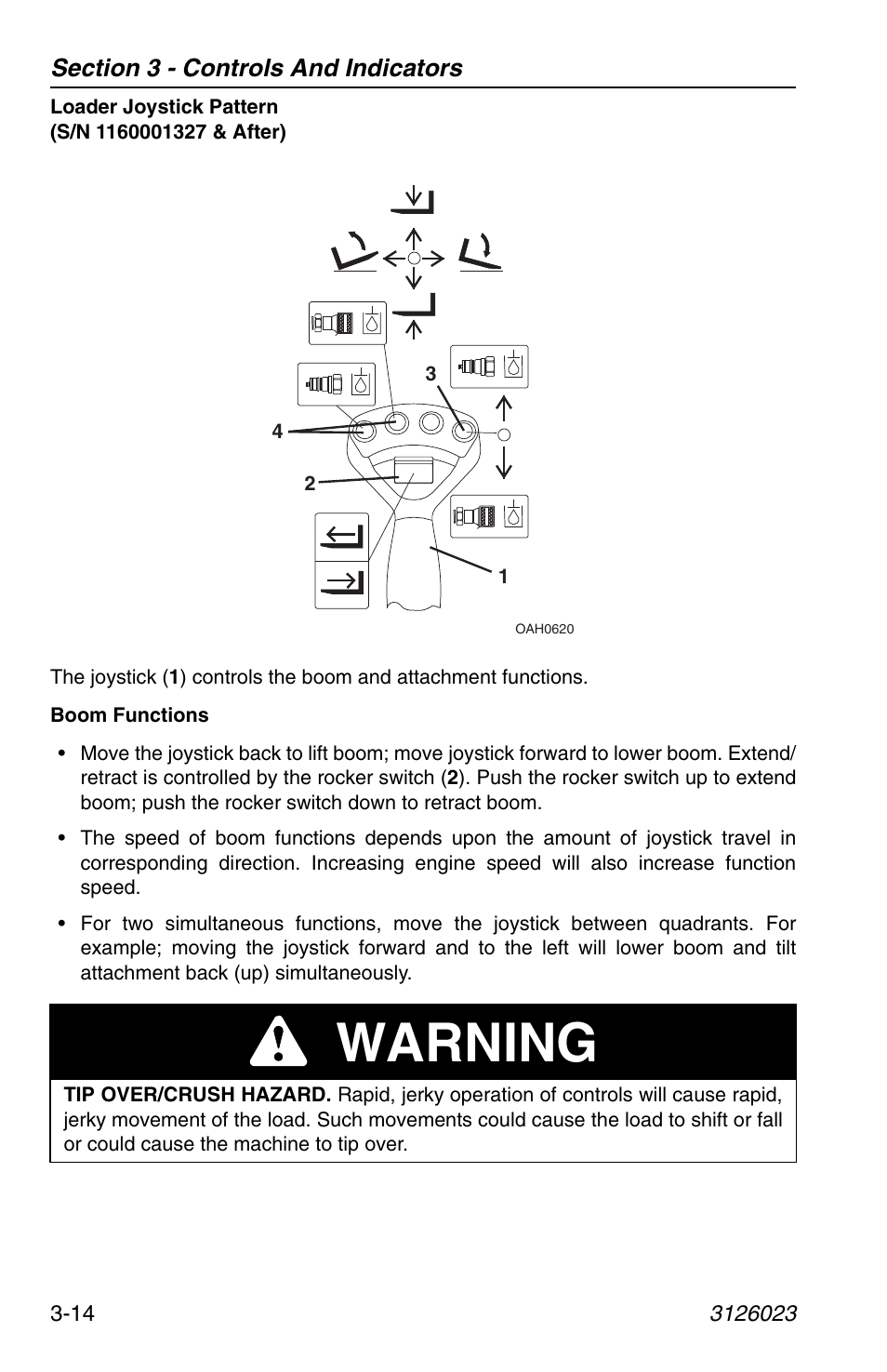 Warning | JLG 266 LoPro Operator Manual User Manual | Page 48 / 140