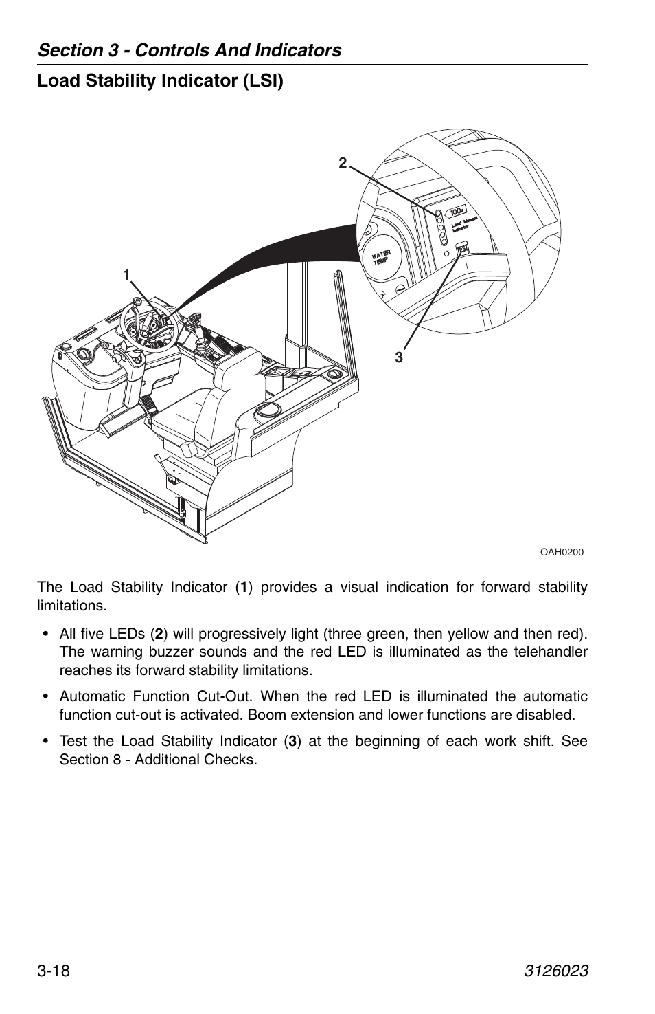 Load stability indicator (lsi), Load stability indicator (lsi) -18 | JLG 266 LoPro Operator Manual User Manual | Page 52 / 140