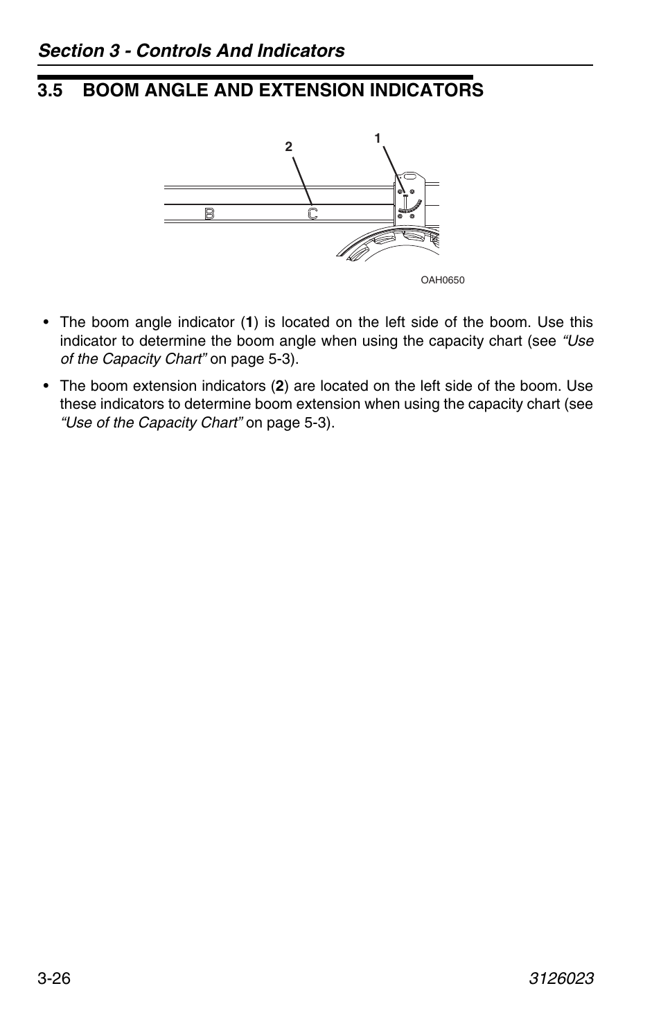 5 boom angle and extension indicators, 5 boom angle and extension indicators -26 | JLG 266 LoPro Operator Manual User Manual | Page 60 / 140