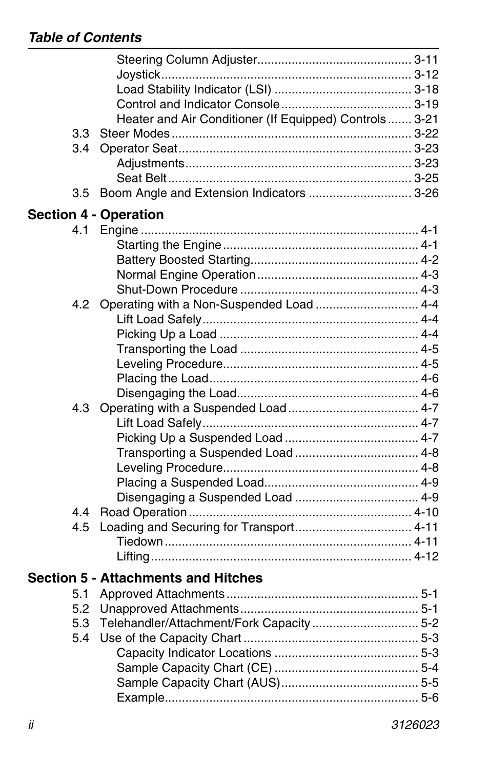 JLG 266 LoPro Operator Manual User Manual | Page 8 / 140