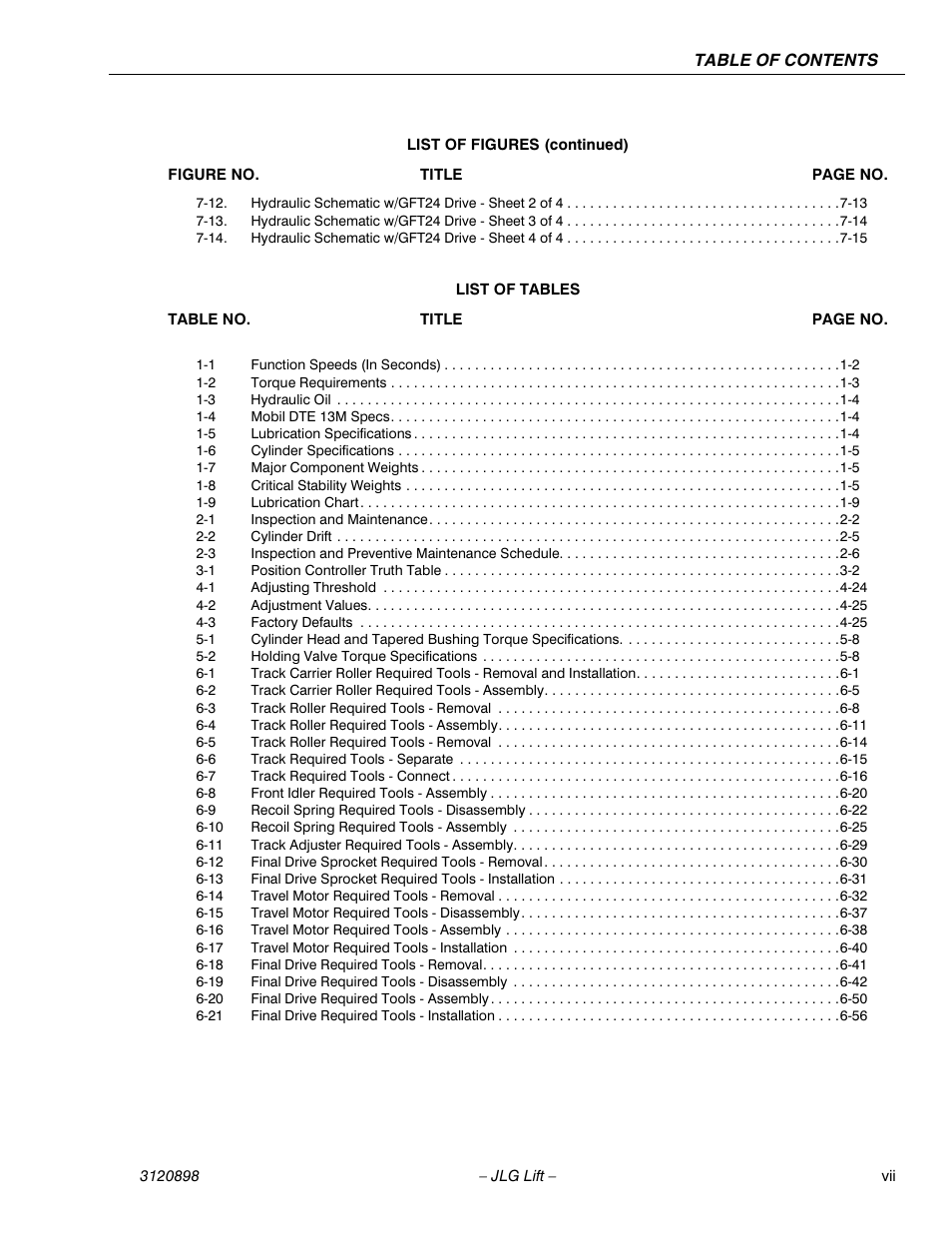 JLG 600SC_660SJC Service Manual User Manual | Page 11 / 186