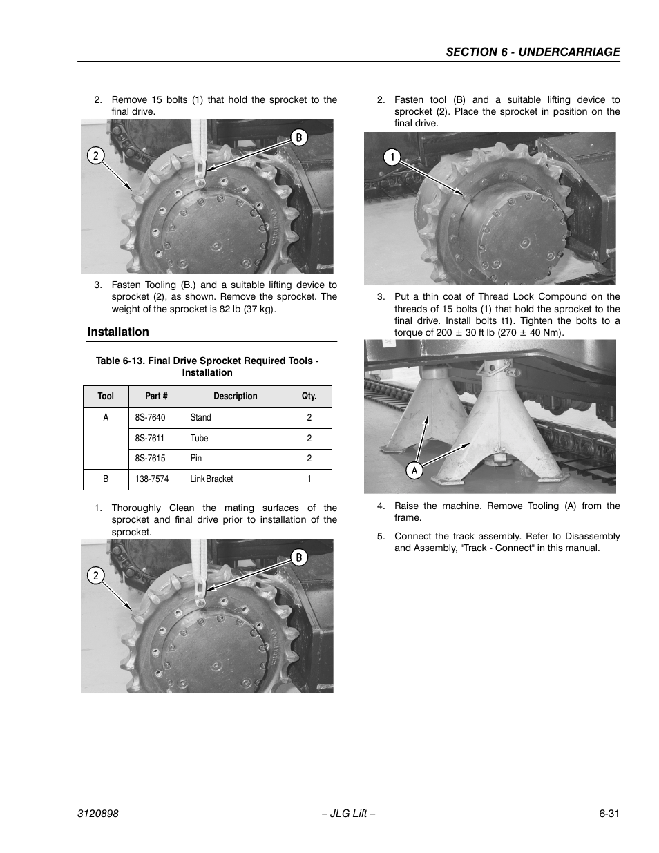 Installation, Installation -31 | JLG 600SC_660SJC Service Manual User Manual | Page 135 / 186