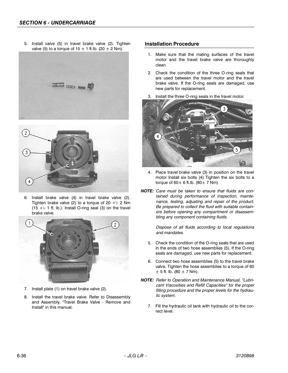 Installation procedure, Installation procedure -36 | JLG 600SC_660SJC Service Manual User Manual | Page 140 / 186