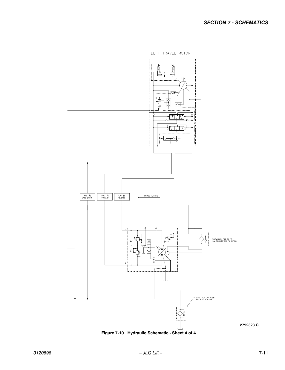 Hydraulic schematic - sheet 4 of 4 -11 | JLG 600SC_660SJC Service Manual User Manual | Page 179 / 186