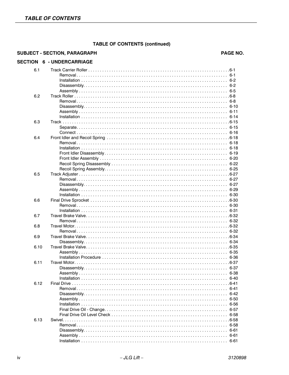 JLG 600SC_660SJC Service Manual User Manual | Page 8 / 186