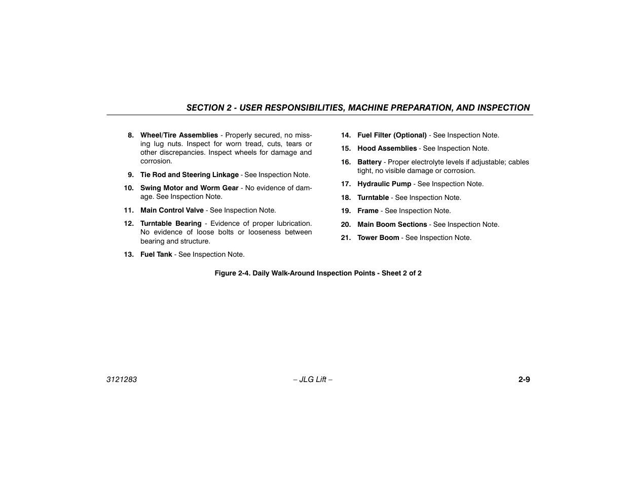JLG 18RS Operator Manual User Manual | Page 29 / 92