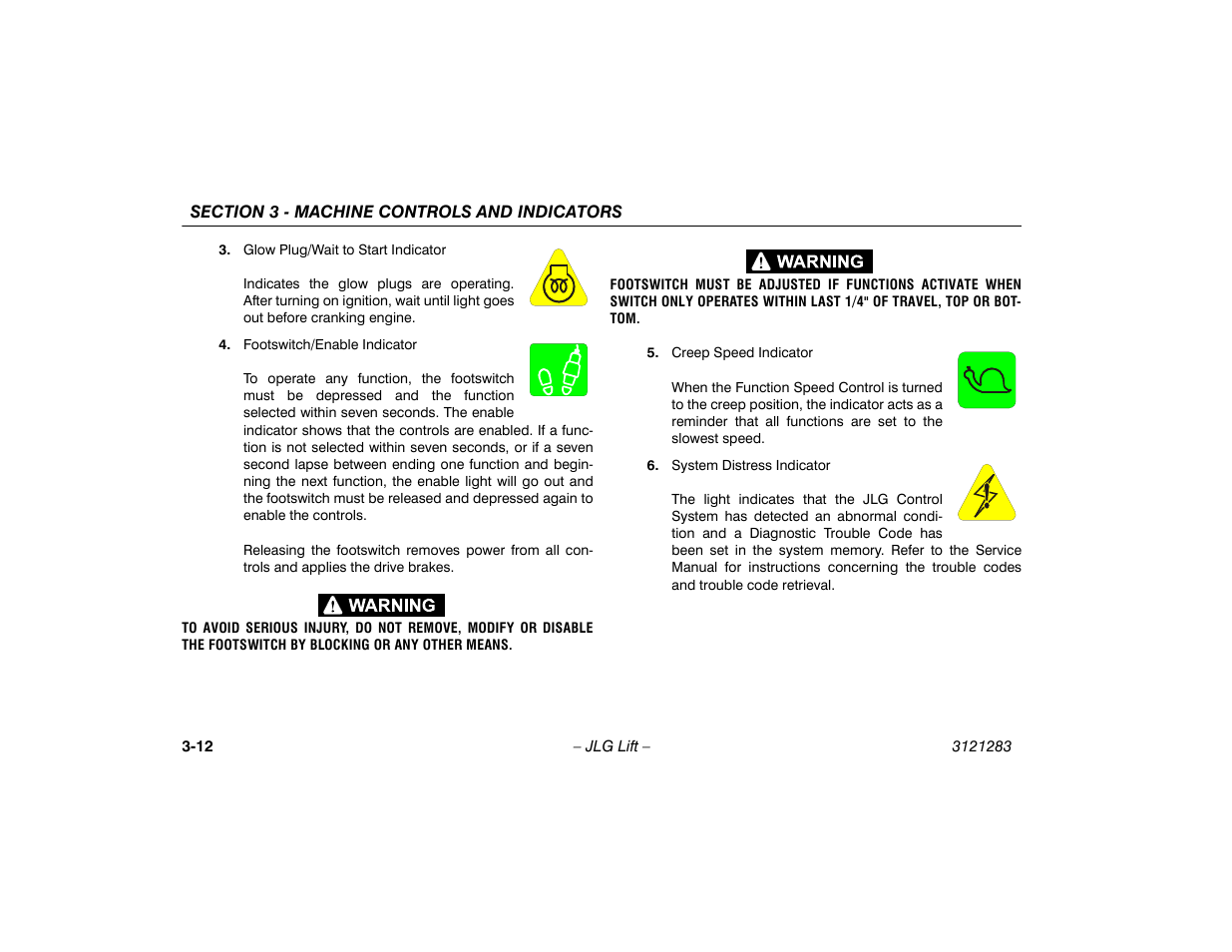 JLG 18RS Operator Manual User Manual | Page 42 / 92