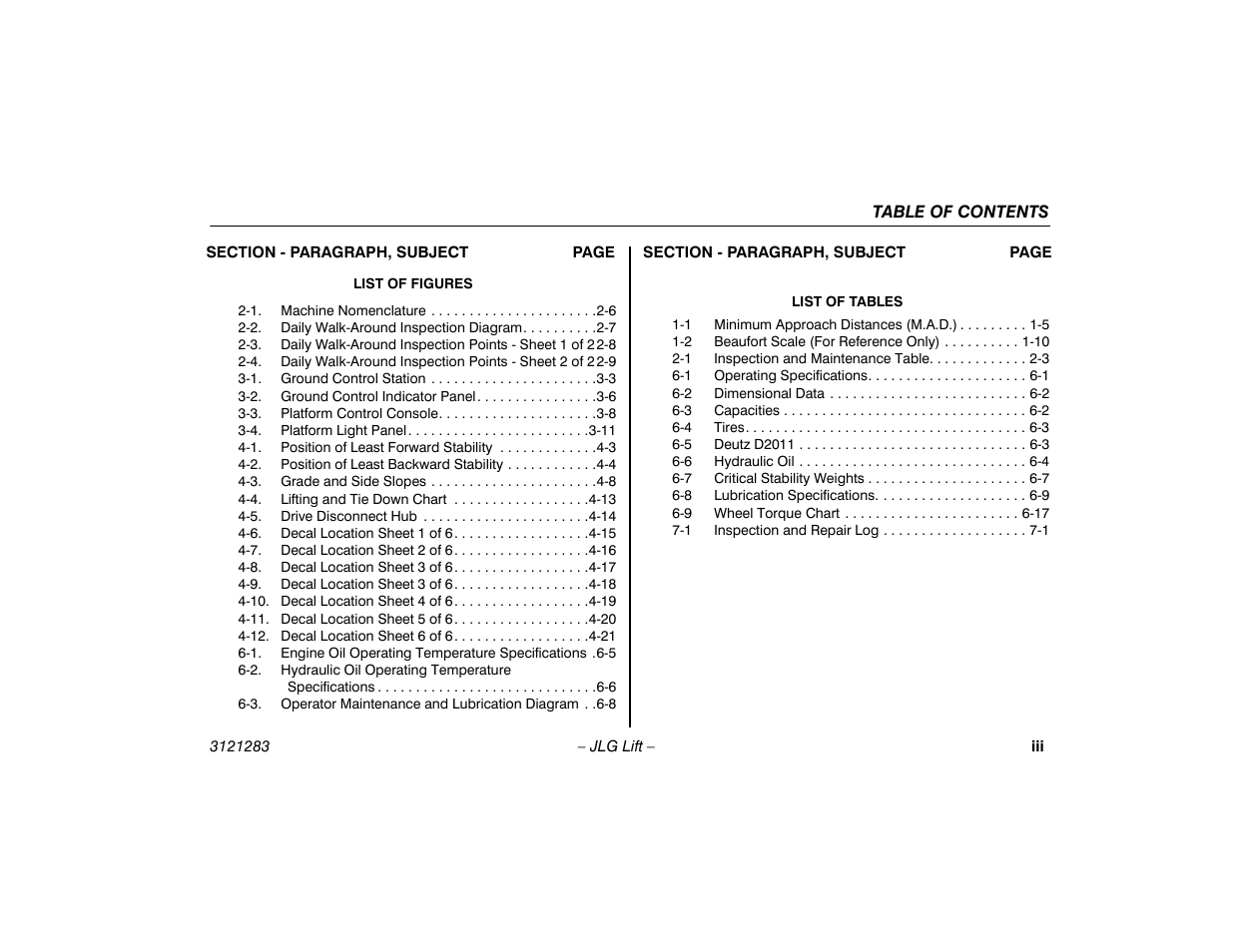 JLG 18RS Operator Manual User Manual | Page 9 / 92