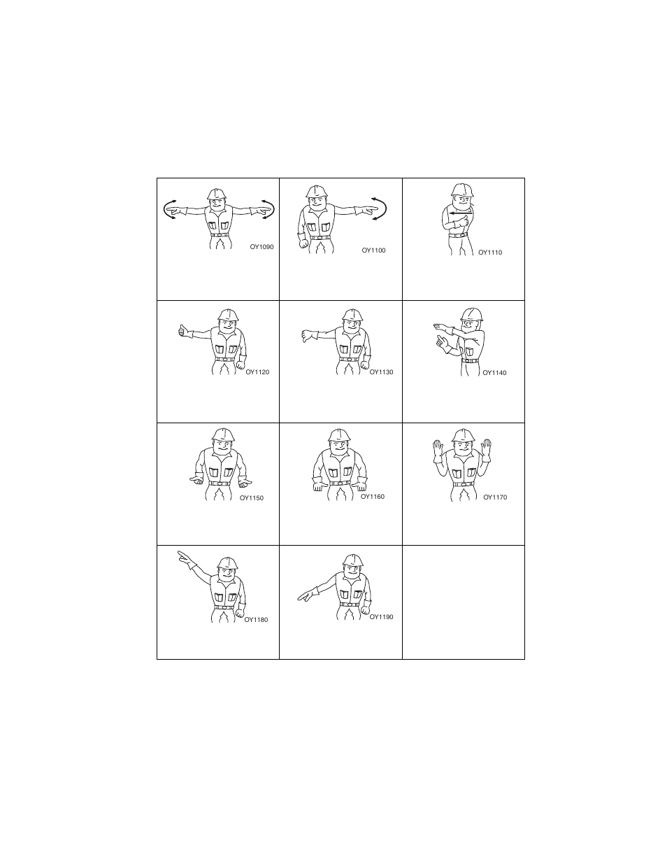 Hand signals | JLG G10-43A (0160005444 & After) Operator Manual User Manual | Page 169 / 170