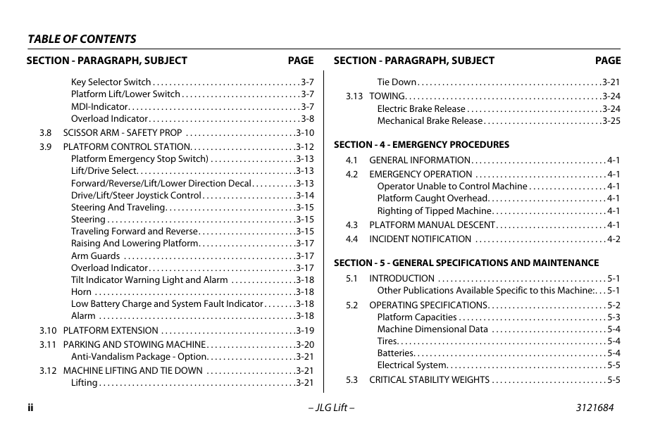 JLG R6 User Manual | Page 8 / 92