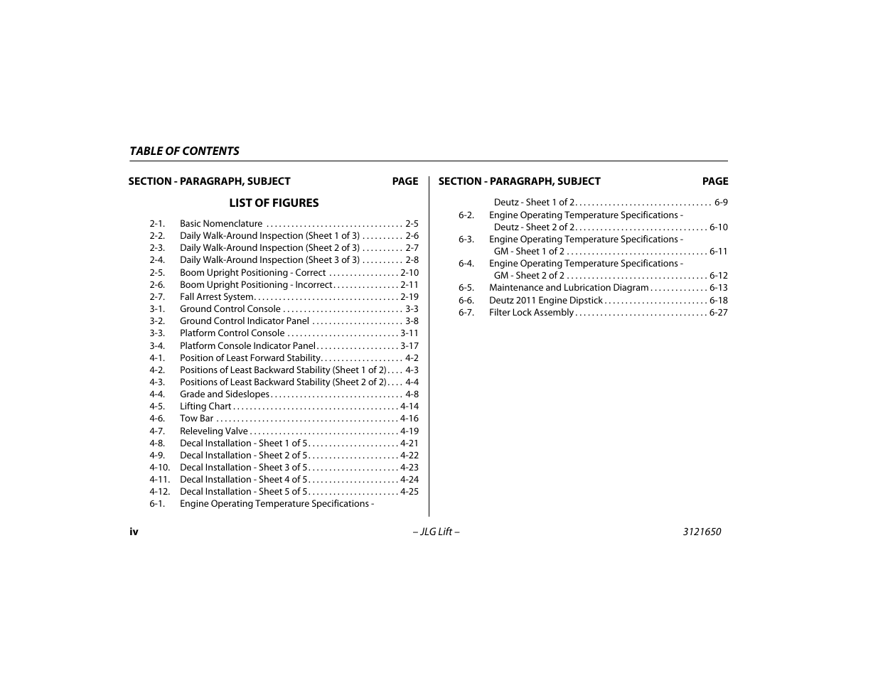 JLG 740AJ ANSI Operator Manual User Manual | Page 10 / 130