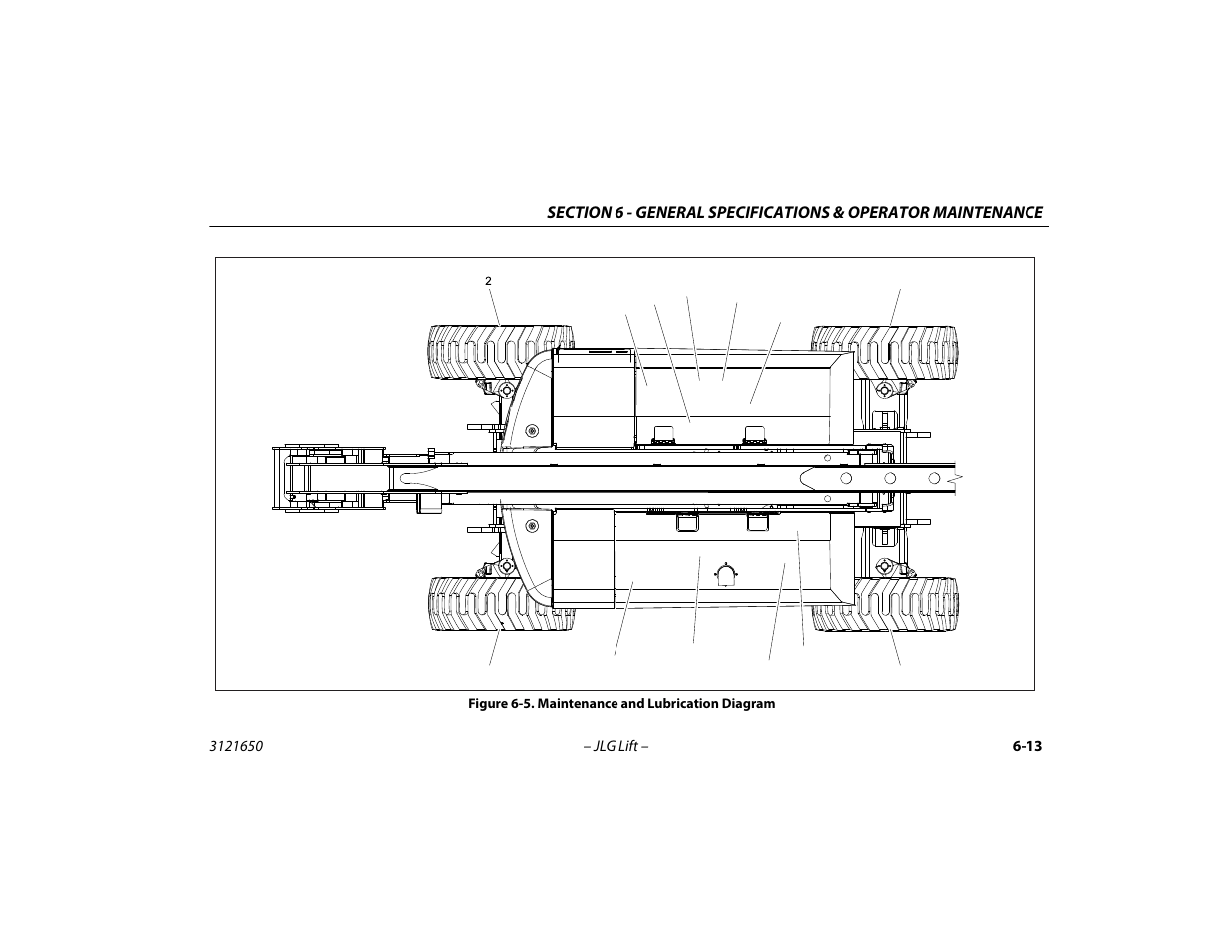 Maintenance and lubrication diagram -13 | JLG 740AJ ANSI Operator Manual User Manual | Page 109 / 130