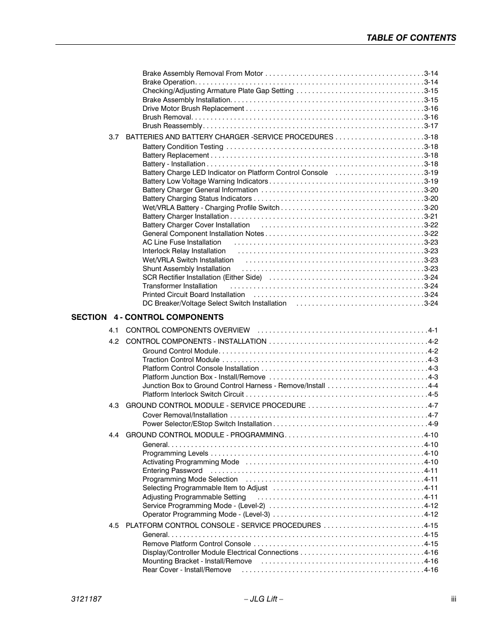 JLG SSV10 Service Manual User Manual | Page 7 / 136