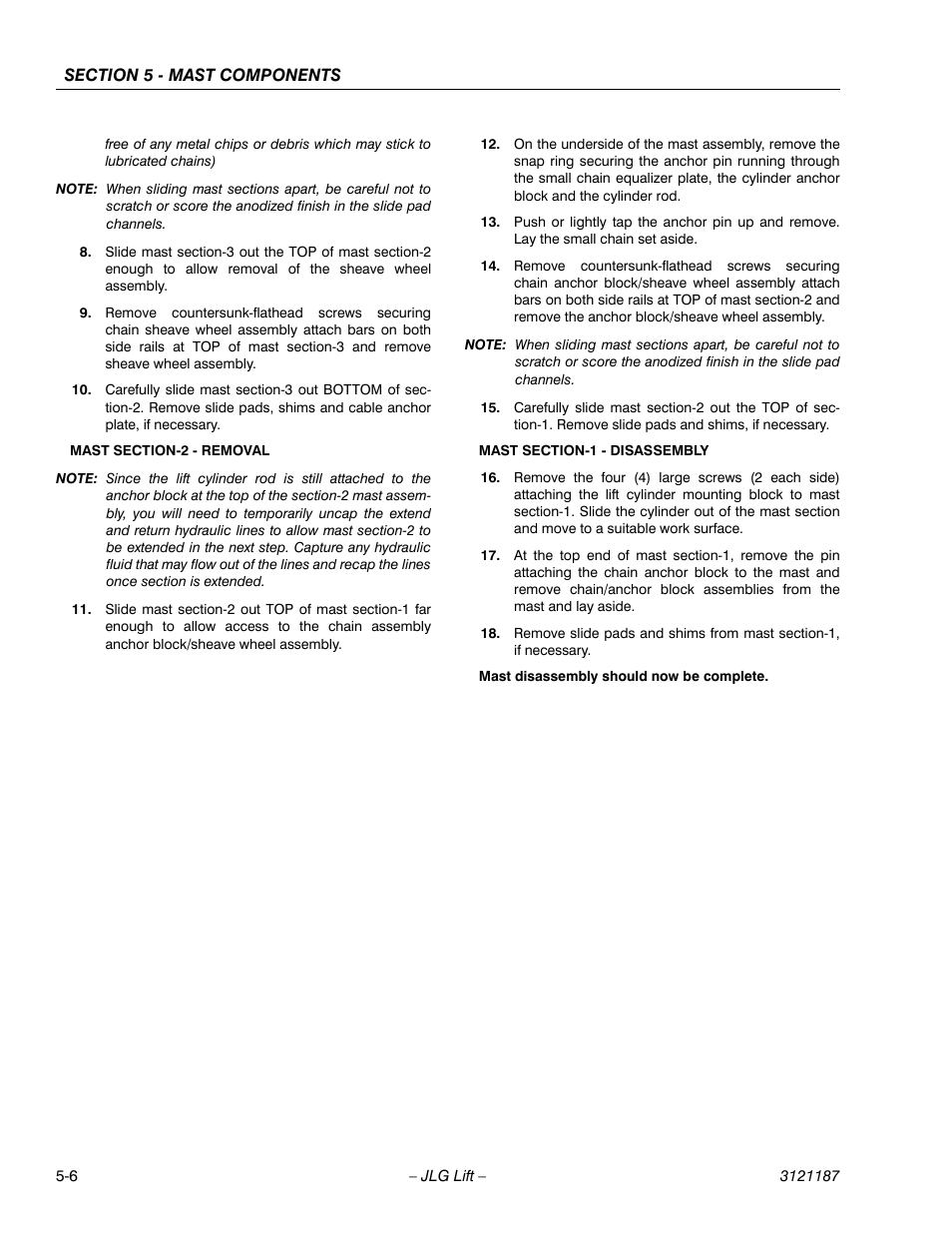JLG SSV10 Service Manual User Manual | Page 78 / 136