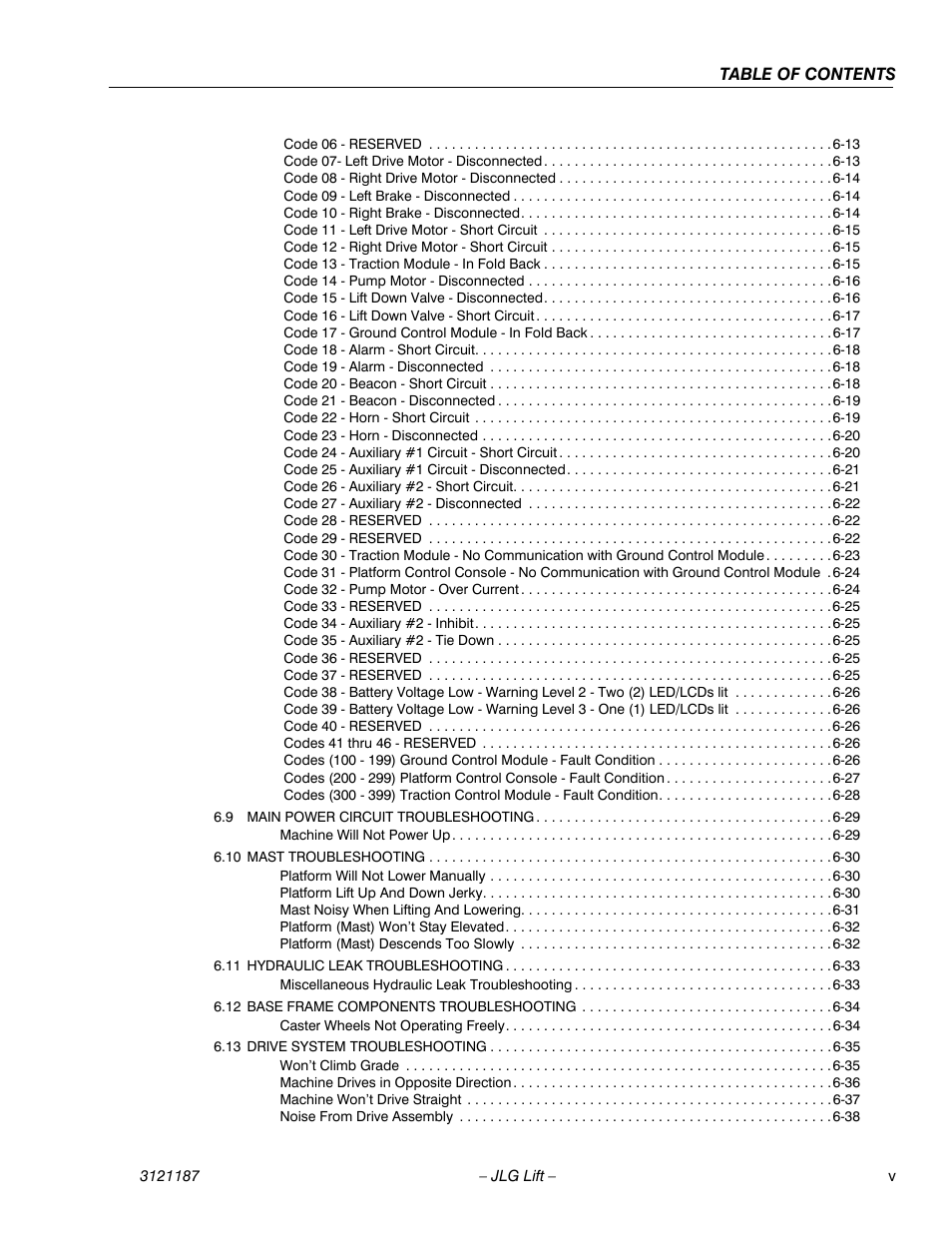 JLG SSV10 Service Manual User Manual | Page 9 / 136