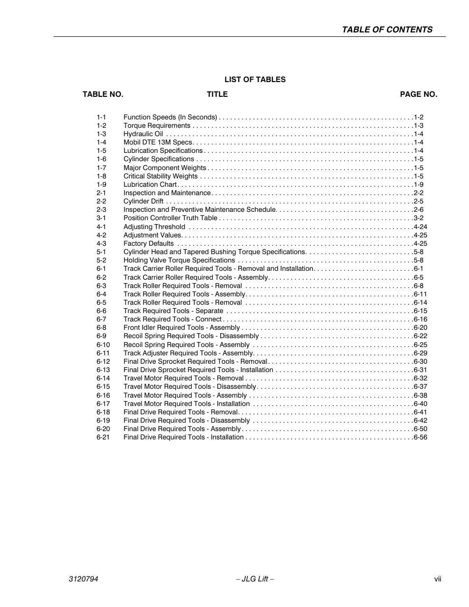 JLG 600SC_660SJC ANSI Service Manual User Manual | Page 11 / 184