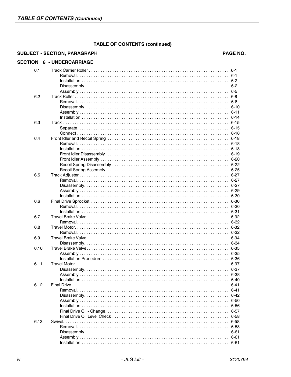 JLG 600SC_660SJC ANSI Service Manual User Manual | Page 8 / 184