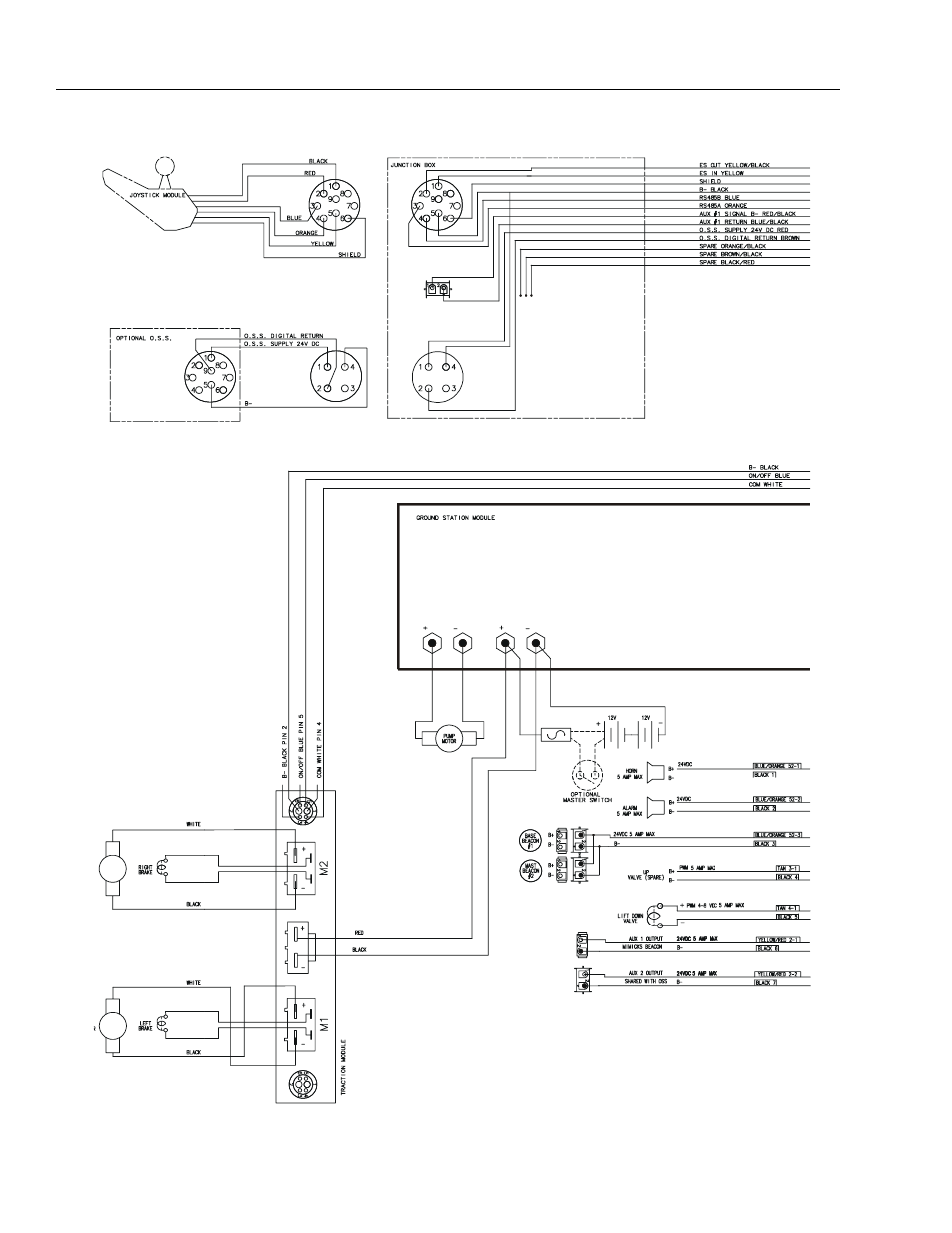 Electrical diagram. (dvl/dvsp) (sheet 1) -44 | JLG DVSP Series Service Manual User Manual | Page 158 / 164