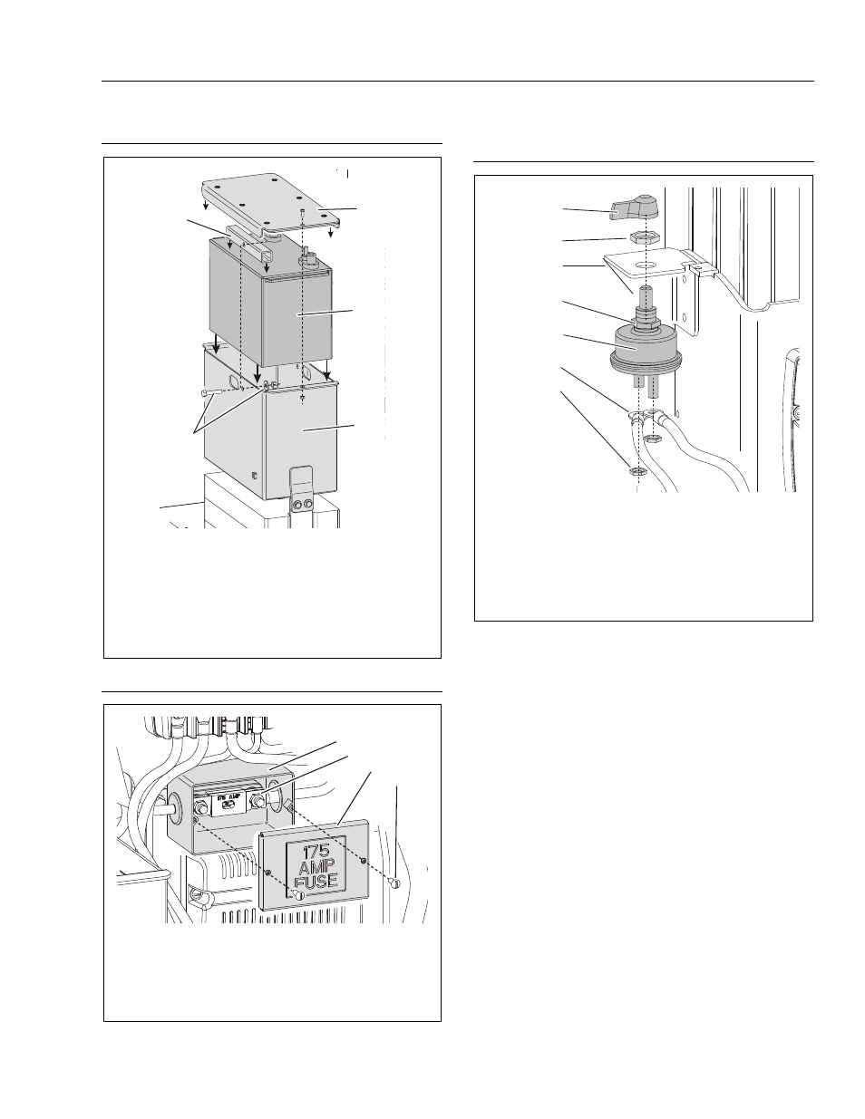 Battery installation (ee spec machines only), Fuse box - (ee spec machines only), Master disconnect switch - (ee spec machines only) | JLG DVSP Series Service Manual User Manual | Page 63 / 164